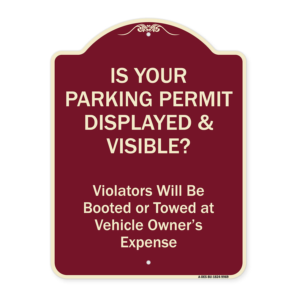Is Your Parking Permit Displayed & Visible