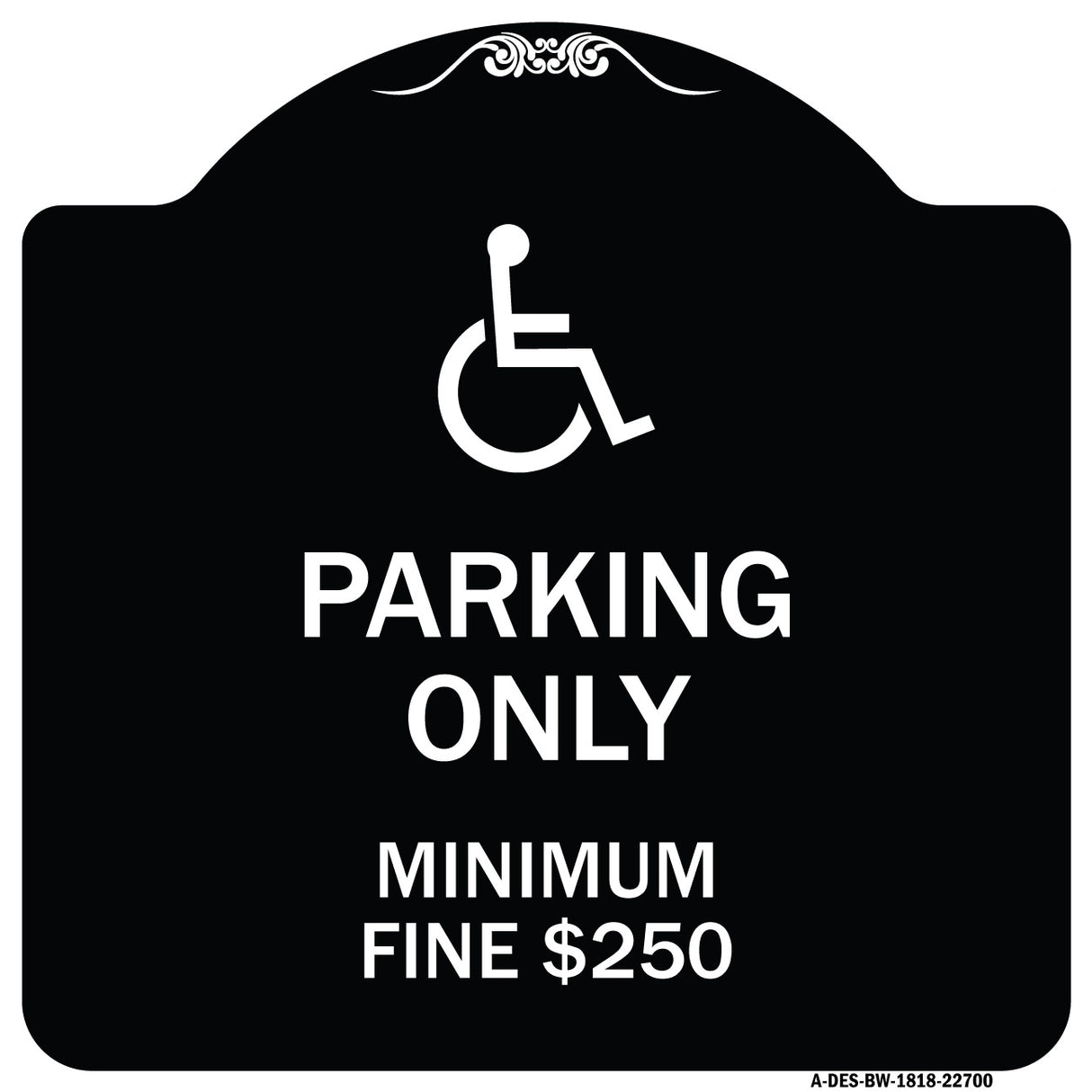 With Modified Isa Icon Parking Only Minimum Fine $250