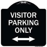 Visitor Parking Sign Visitor Parking Only (With Bidirectional Arrow)