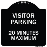 Visitor Parking Sign Visitor Parking 20 Minutes Maximum