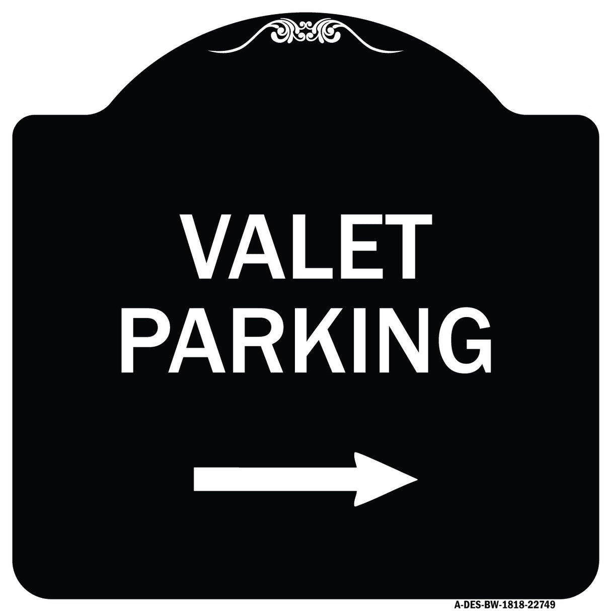 Valet Parking with Right Arrow