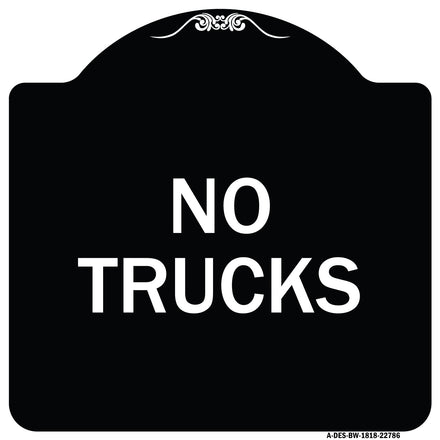 Truck Sign No Trucks