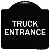 Traffic Entrance Sign Truck Entrance