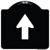 Straight Thru Sign - Straight Thru (Symbol) Sign