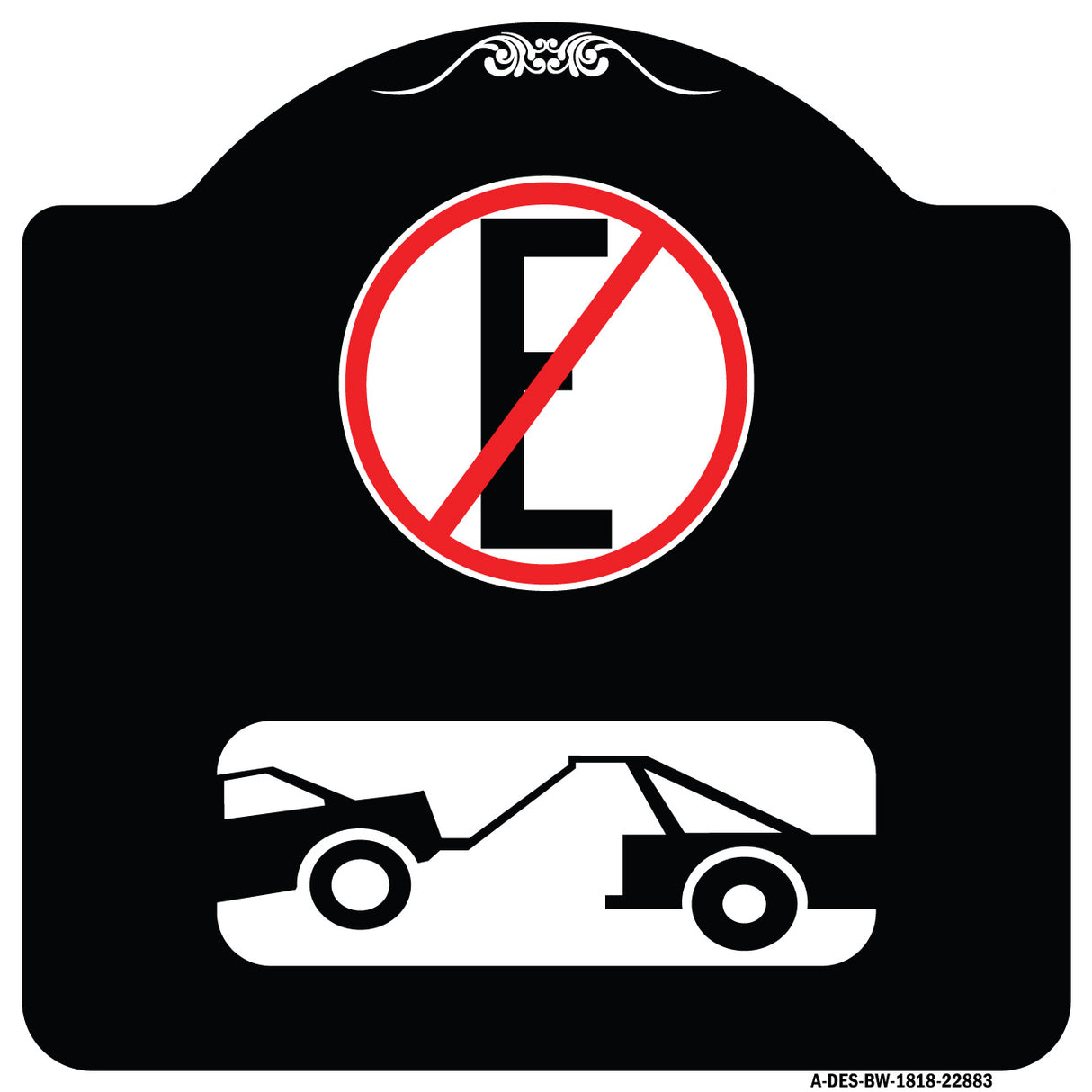 Spanish Parking Control Sign No Estacionar (No Parking) (With Symbol)