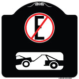 Spanish Parking Control Sign No Estacionar (No Parking) (With Symbol)