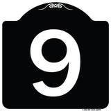 Sign with Number '9