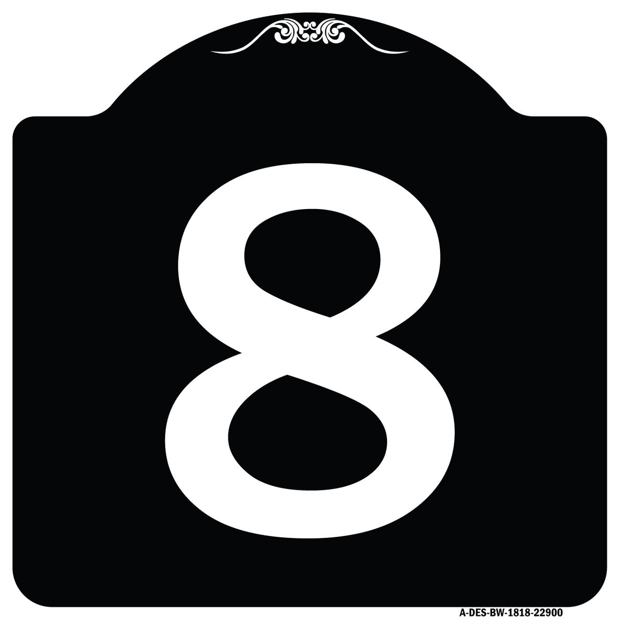 Sign with Number '8