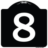 Sign with Number '8