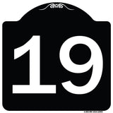 Sign with Number '19