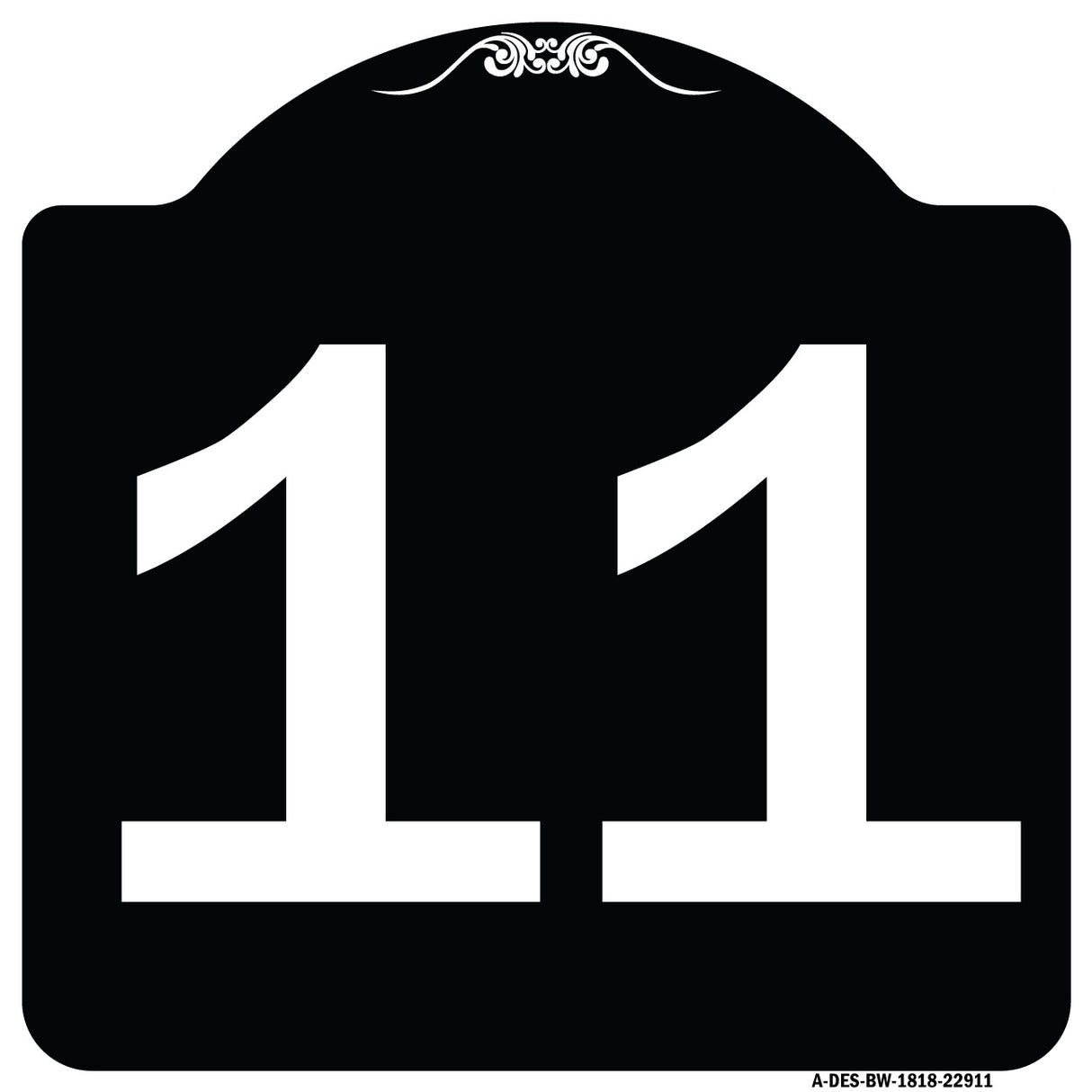 Sign with Number '11