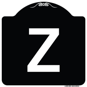 Sign with Letter Z