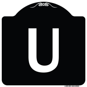 Sign with Letter U