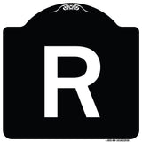 Sign with Letter R