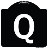 Sign with Letter Q