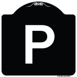 Sign with Letter P