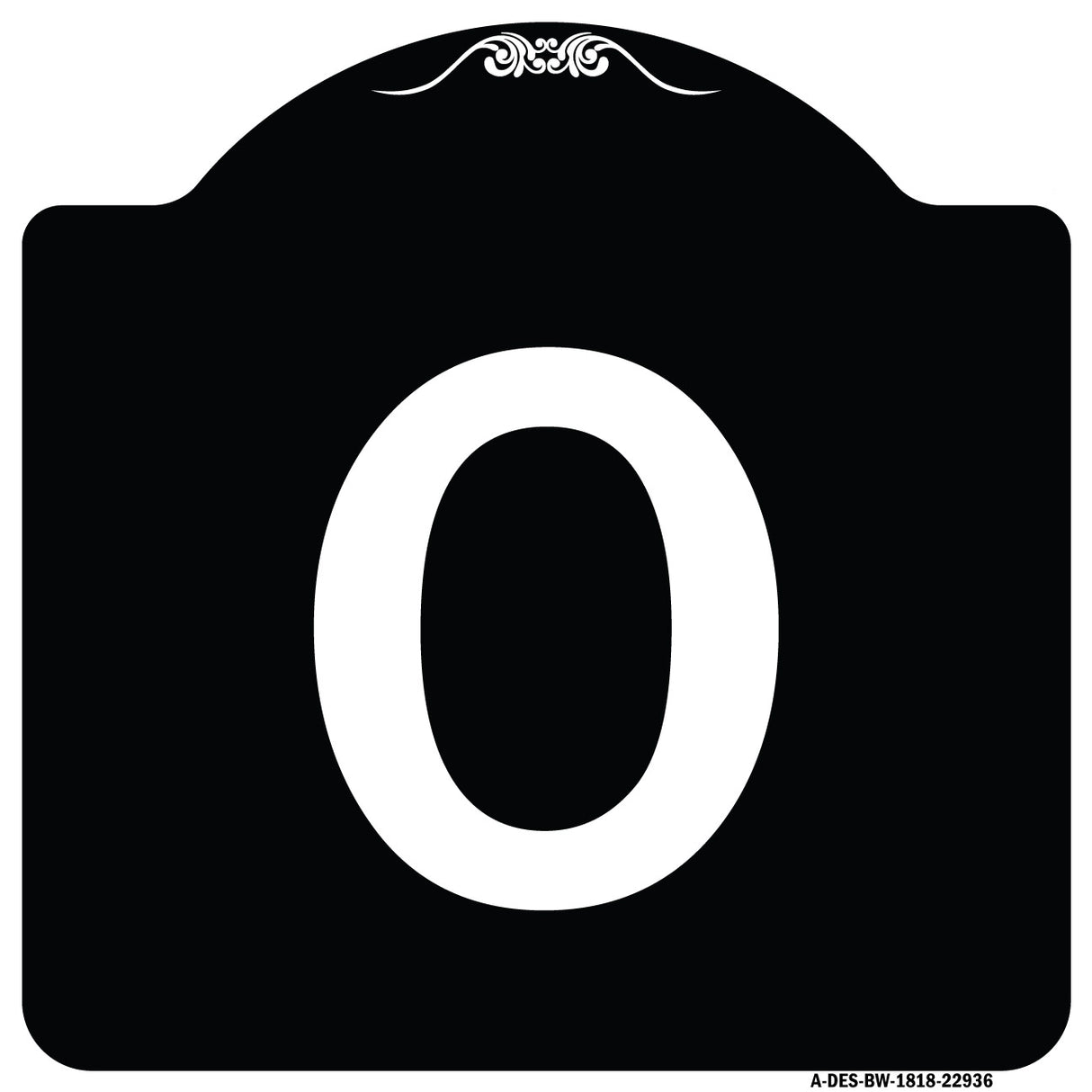 Sign with Letter O