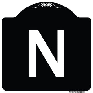Sign with Letter N