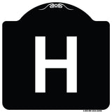 Sign with Letter H