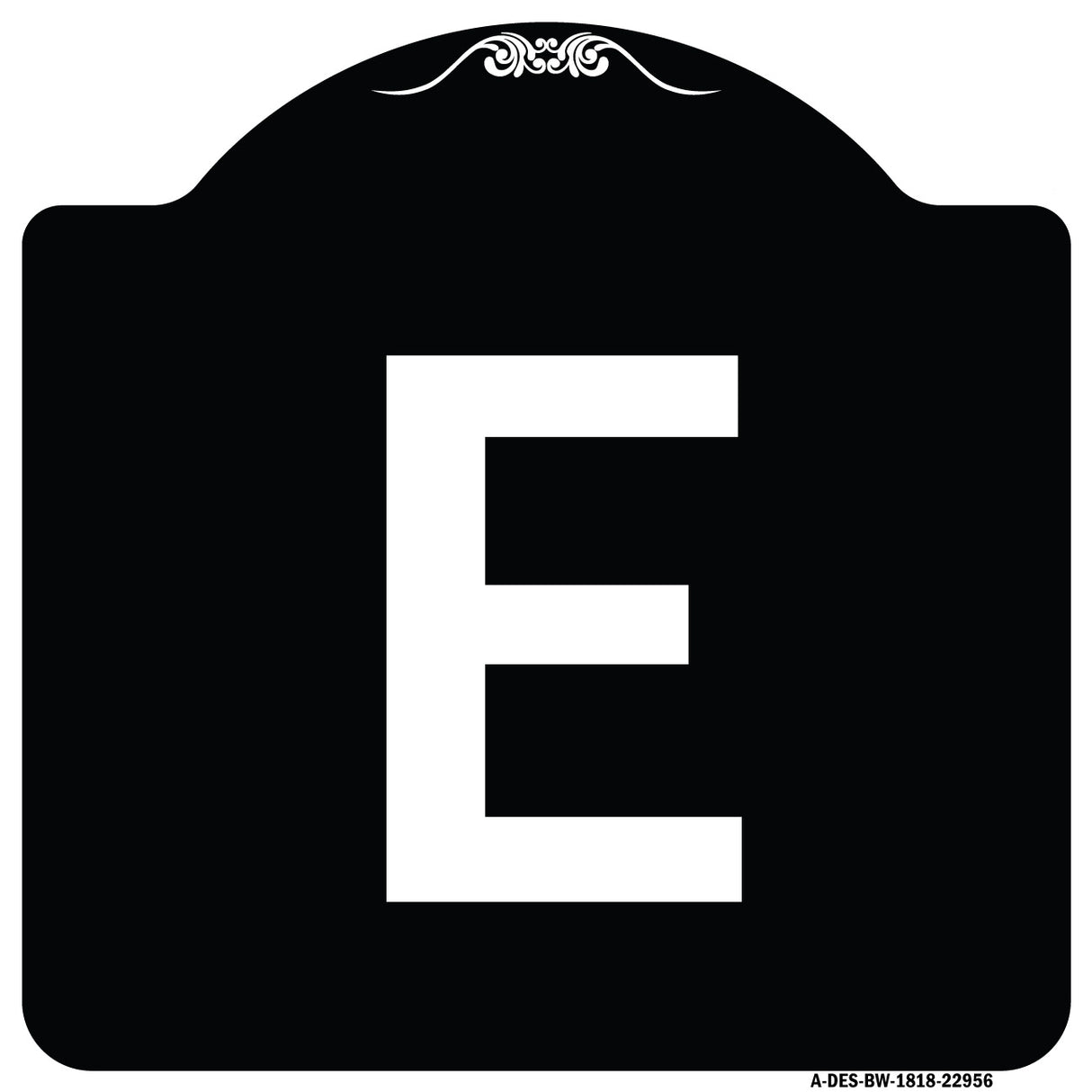 Sign with Letter E