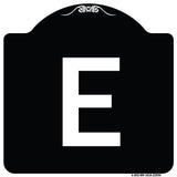 Sign with Letter E