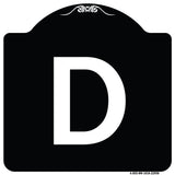 Sign with Letter D