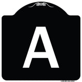 Sign with Letter A