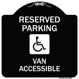 Reserved Parking Van Accessible with Symbol