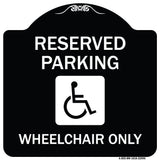 Reserved Parking Wheelchair Only (With Graphic)