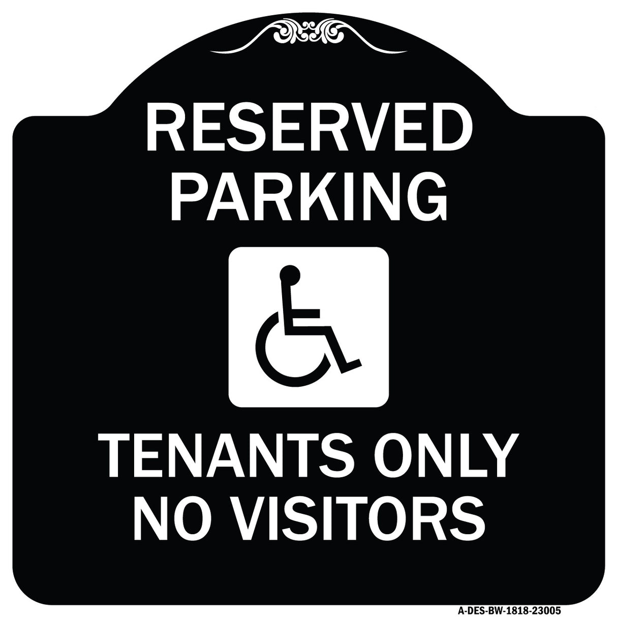 Reserved Parking Tenants Only No Visitors (With Graphic)