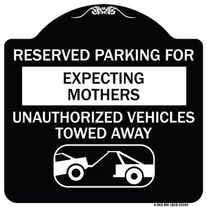 Reserved Parking for Expecting Mothers Unauthorized Vehicles Towed Away