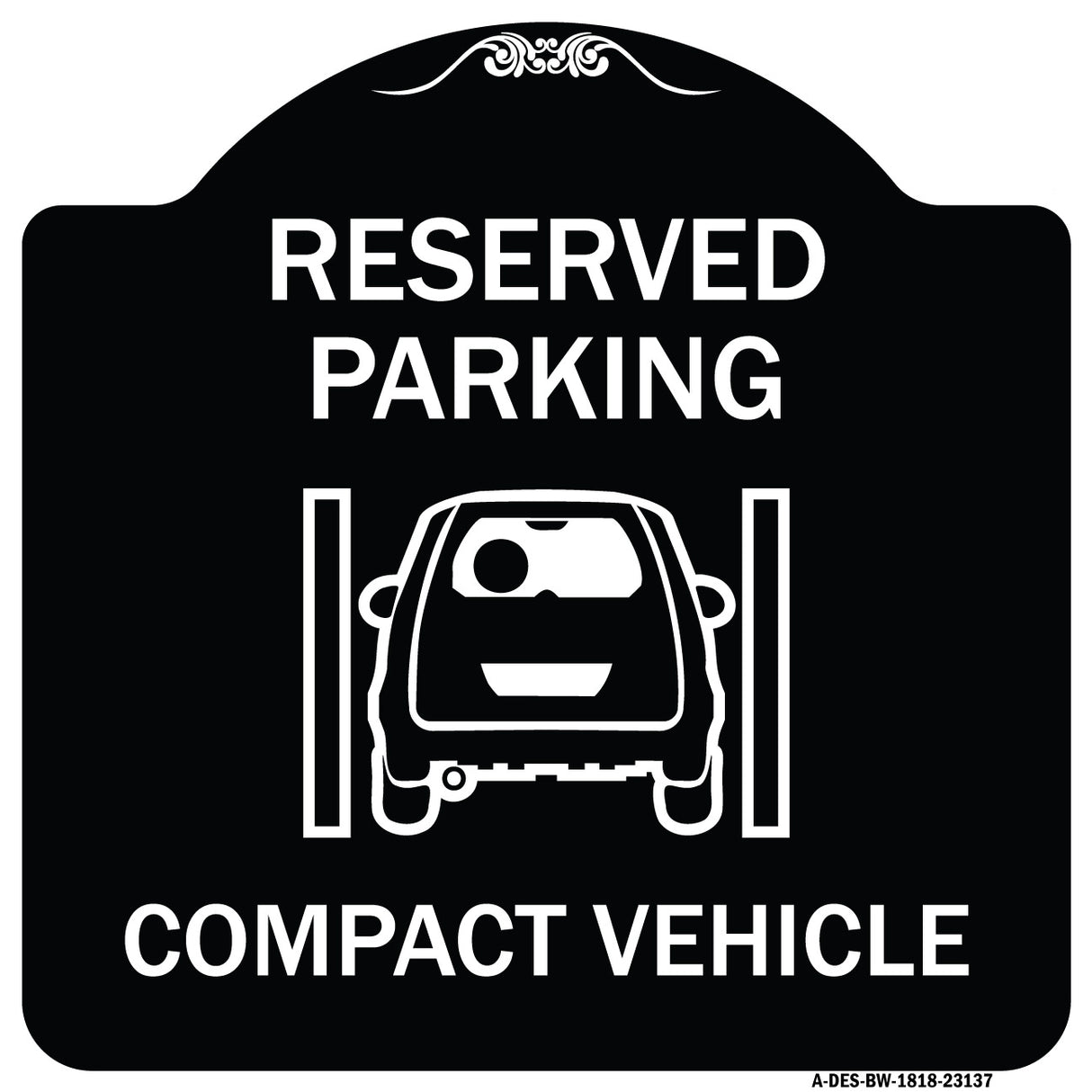 Reserved Parking Compact Vehicle
