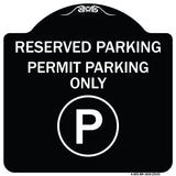 Reserved Parking - Permit Parking Only with Symbol