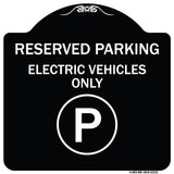 Reserved Parking - Electric Vehicles Only (With Parking Symbol)