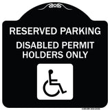 Reserved Parking - Disabled Permit Holders Only (With Updated Access Symbol)