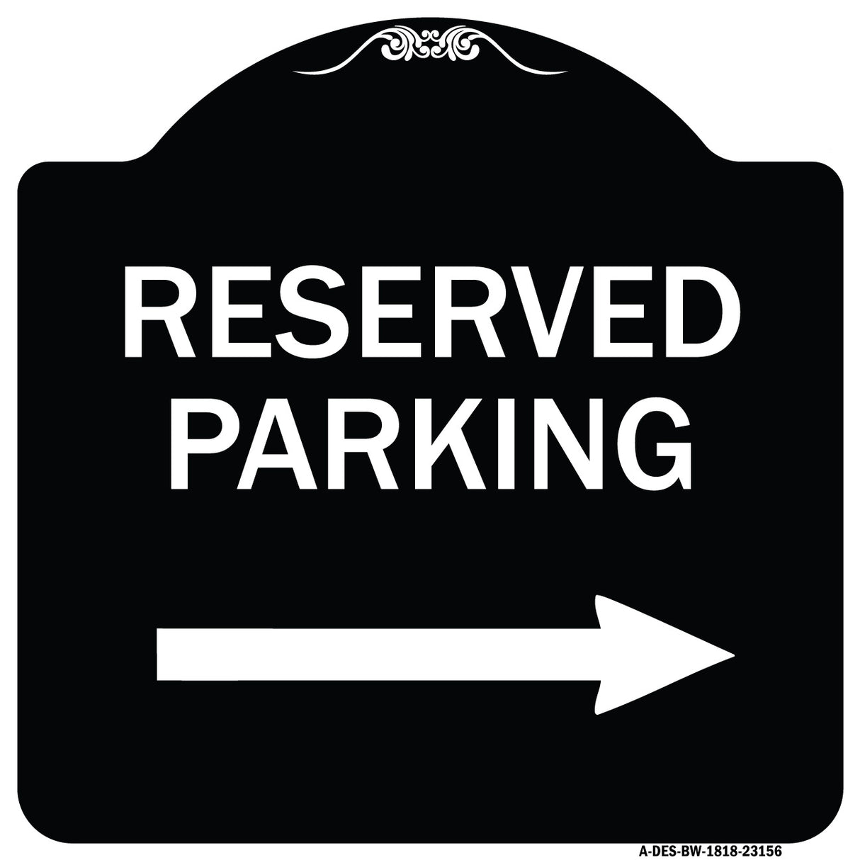 Reserved Parking (Right Arrow)