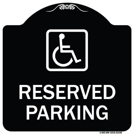 Reserved Parking (Handicapped Symbol) (Blue)