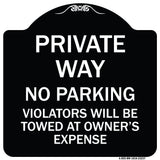 Private Way Violators Will Be Towed Away
