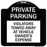 Private Parking Violators Towed Away at Vehicle Owner's Expense