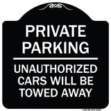 Private Parking Unauthorized Cars Will Be Towed Away