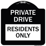 Private Drive Sign Private Drive - Residents Only