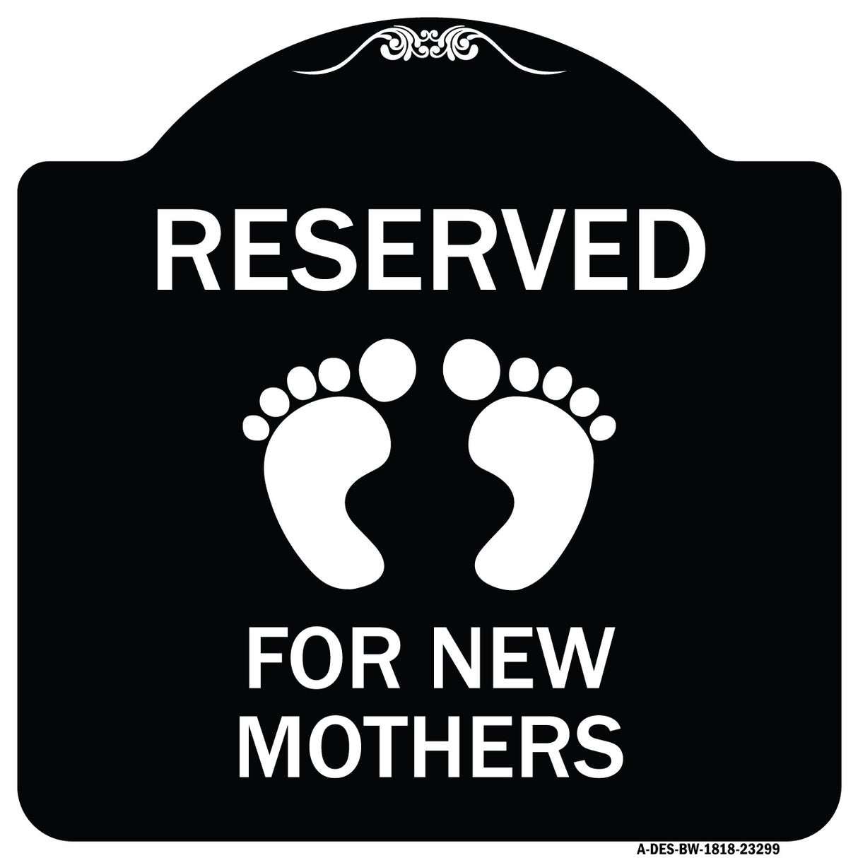 Pink Reserved Parking for New Mothers