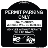 Permit Parking Only Unauthorized Vehicles Will Be Ticketed Vehicles Without Permits Will Be Towed (With Graphic)