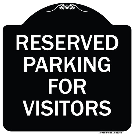 Parking Space Reserved Sign Parking Reserved for Visitors