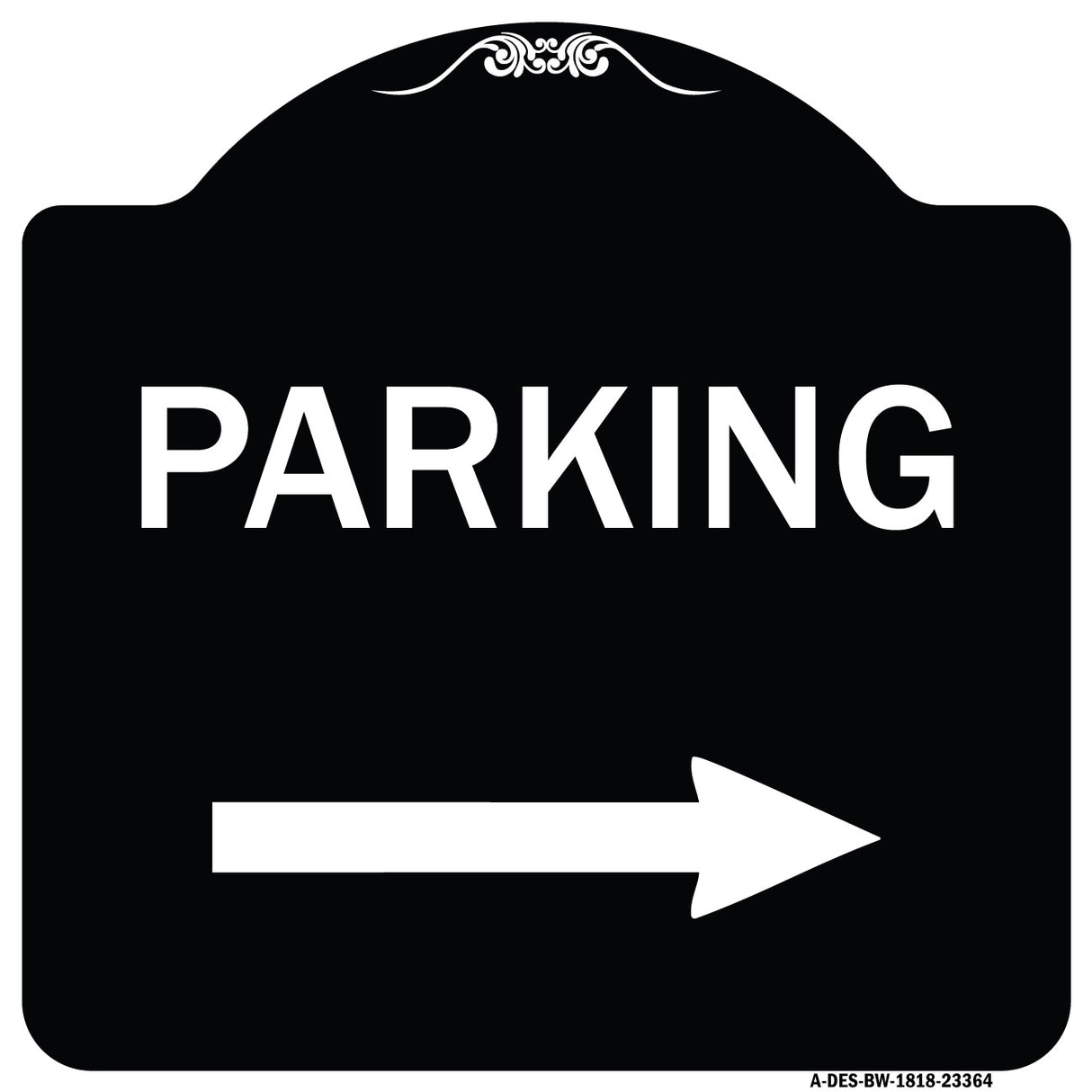 Parking Sign (Right Arrow)