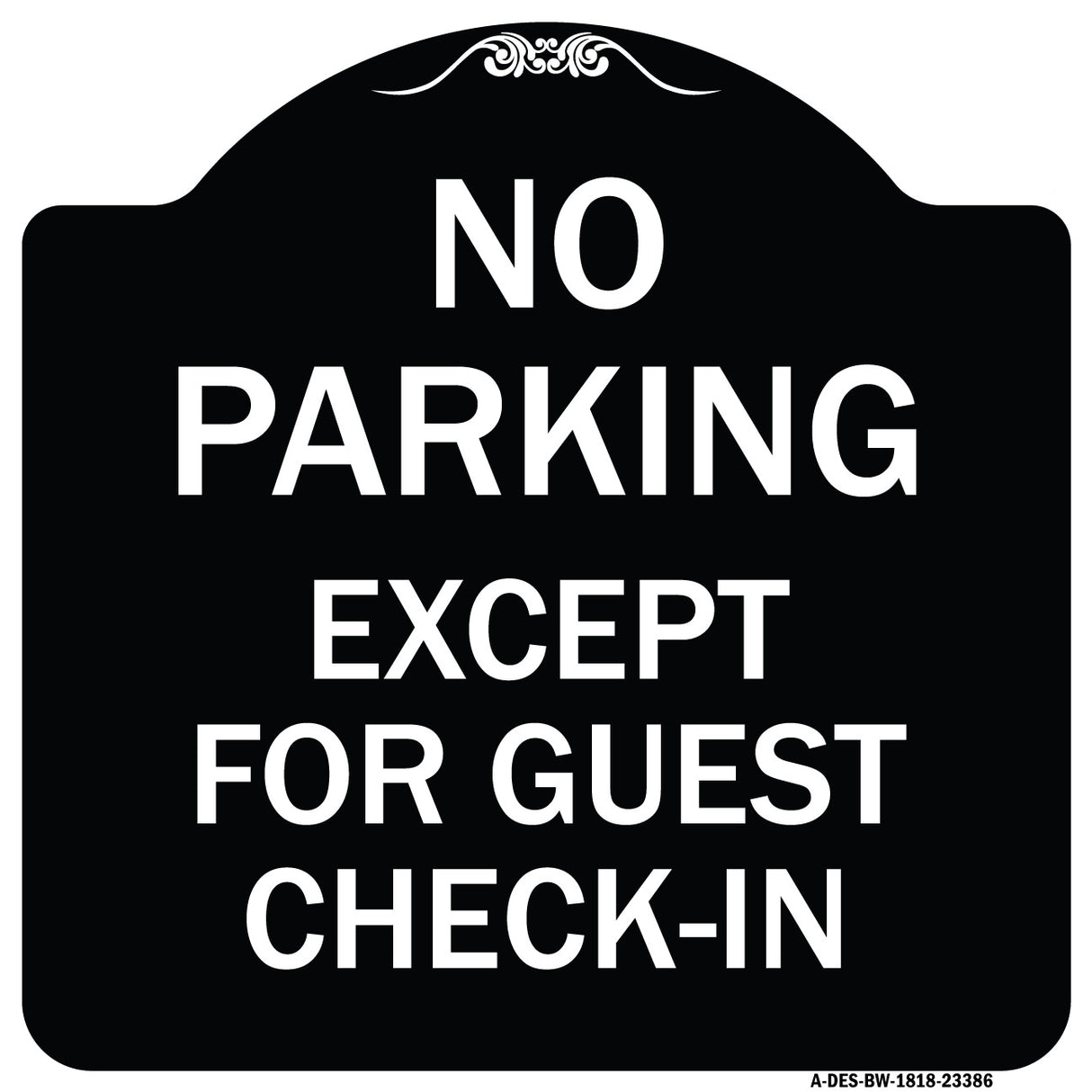 Parking Reserved for Guests Only