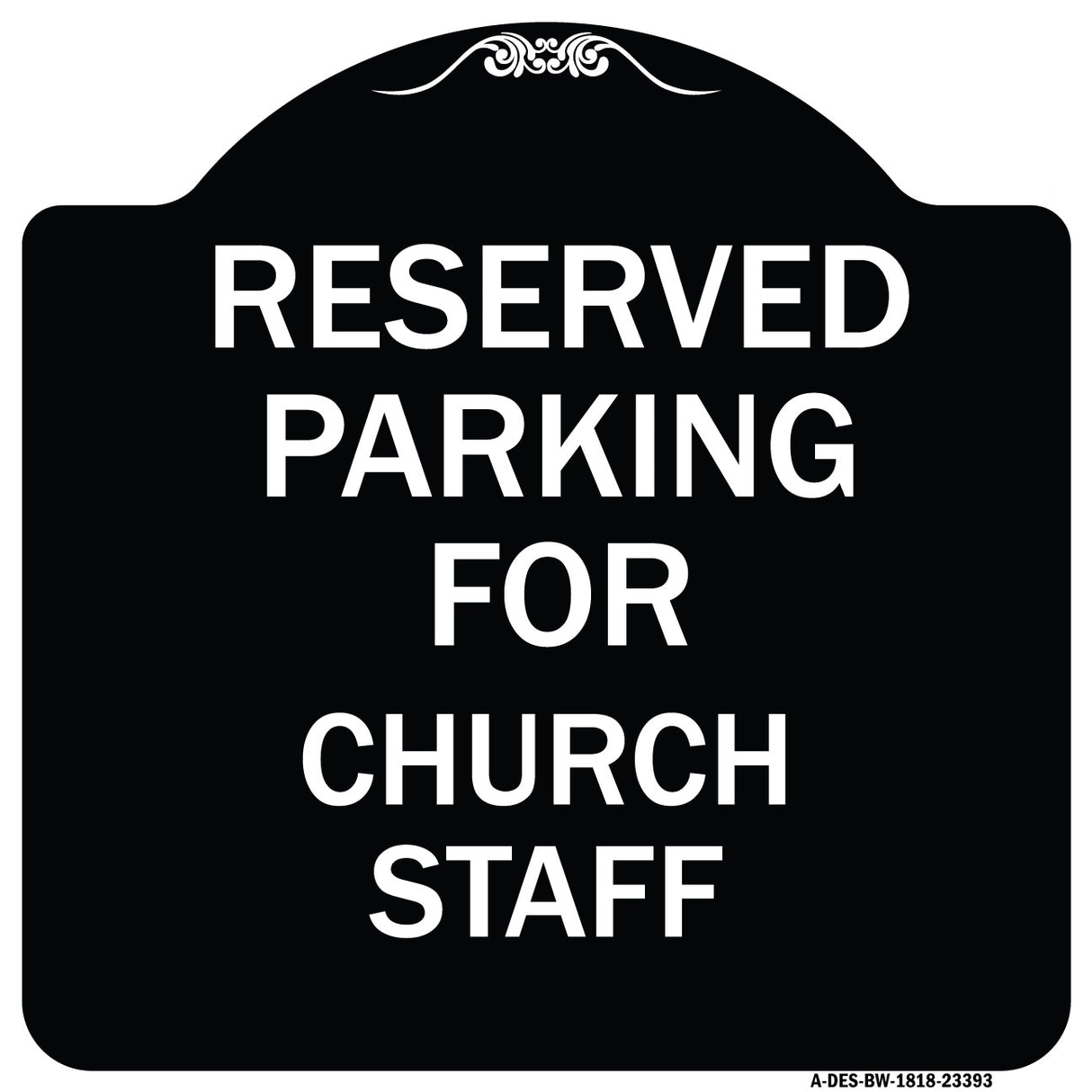 Parking Reserved for Church Staff