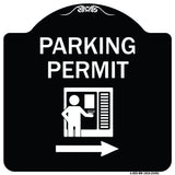 Parking Permit (With Right Arrow Symbol)