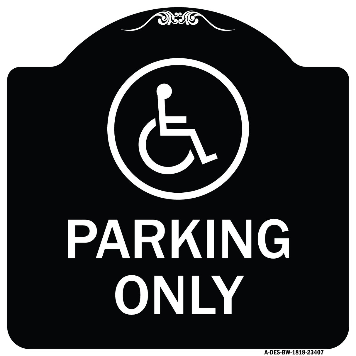 Parking Only (With New Access Symbol)