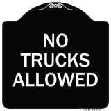 Parking Lot Sign No Trucks Allowed